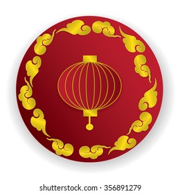 Classic Chinese new year background. Chinese character