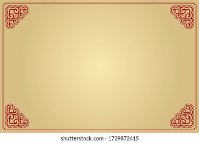 The Classic Chinese Red And Gold Background 