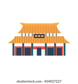 Classic Chinese Style House Simplified Icon