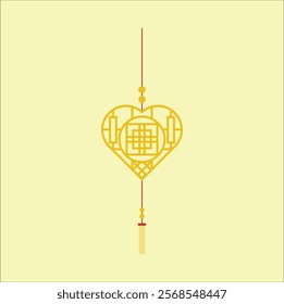 Classic chinese wedding ornament.Vector illustration design. Eps 10.