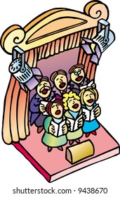 a classic choir singing