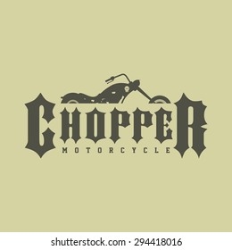 classic chopper motorcycle template