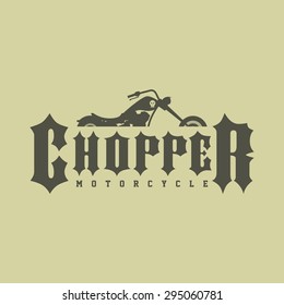 classic chopper motorcycle template