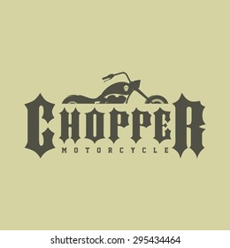 classic chopper motorcycle template