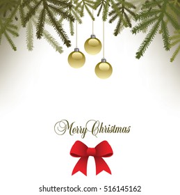 Classic Christmas background with a bow 