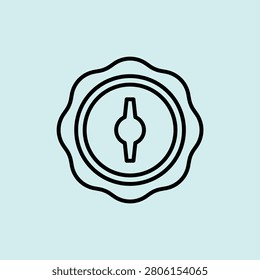 Classic Chrome Fuel Tank Gas Cap Icon