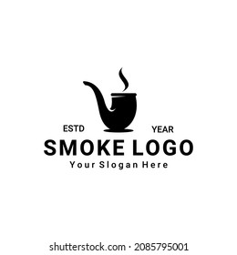 classic cigarette logo vector design on white background