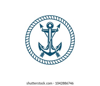 Vintage Anchor Logo Graphic Design Template Stock Vector (Royalty Free ...