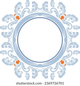 Classic circle ornament for weddings