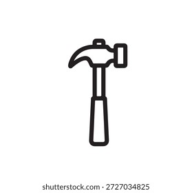 A classic claw hammer icon represents construction and tools.