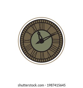 Classic clock design illustration vector eps format , suitable for your design needs, logo, illustration, animation, etc.