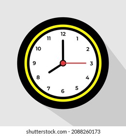 Classic clock icon, 8 o'clock