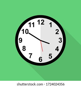 Classic clock icon, Ten minutes to four o'clock.