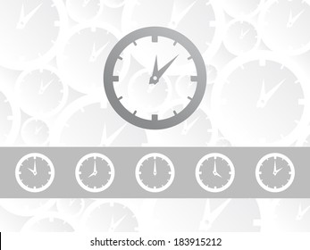 Classic clock outline, Vector graphic