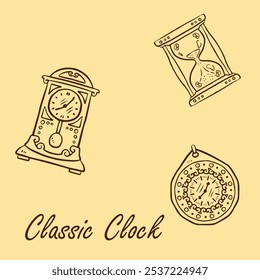 classic clock with simple design