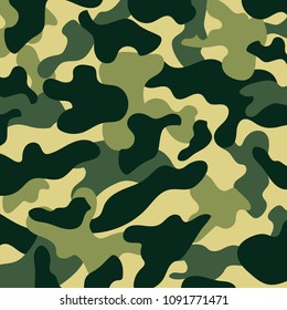 Classic clothing style masking camo print camouflage pattern background. Vector illustration