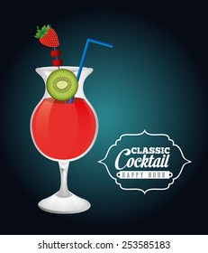 classic cocktail design, vector illustration eps10 graphic 