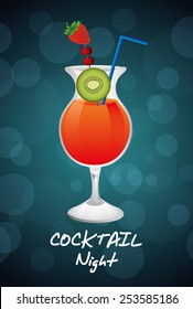 classic cocktail design, vector illustration eps10 graphic 