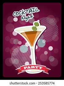 classic cocktail design, vector illustration eps10 graphic 