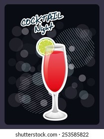 classic cocktail design, vector illustration eps10 graphic 