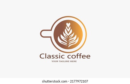 Classic coffee brand coffee shop logo template vector illustration sweet coffee logo 