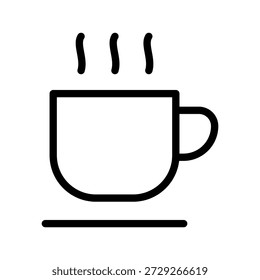Classic Coffee Cup ícone definido para marca café, bebidas quentes, pausas, e estilo de vida design UI

