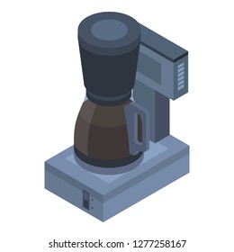 Classic coffee maker icon. Isometric of classic coffee maker vector icon for web design isolated on white background
