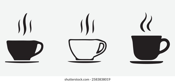 Classic Coffee Mug Symbol for Café Signs and Marketing