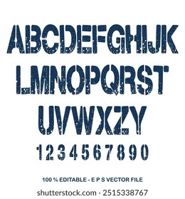 Fonte clássica da faculdade. Fonte esporte vintage em estilo americano para logotipos e camisetas de futebol, beisebol ou basquete. Tipo de face de departamento atlético, fonte de estilo varsity. Vetor