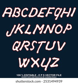 Classic college font. Vintage sport font in American style for football, baseball or basketball logos and t-shirt. Athletic department typeface, varsity style font