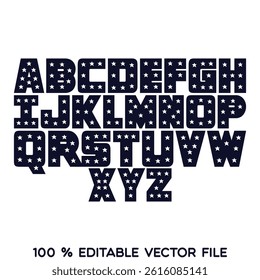 Classic college font. Vintage sport font in american style for football, baseball or basketball logos and t-shirt. Athletic department typeface, varsity style font. Vector
