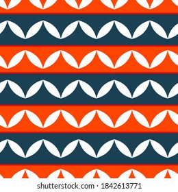 Classic Color Pattern, Decorative Seamless Geometric Pattern for Design Wallpaper, Fashion Print, Trendy Decor, Home Textile, Retro Decor Vector Illustration.