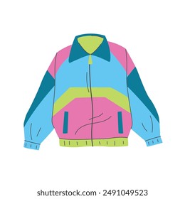 Classic colored windbreaker from the 90s