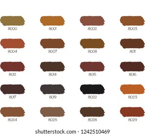 classic colors samples. Brown hues