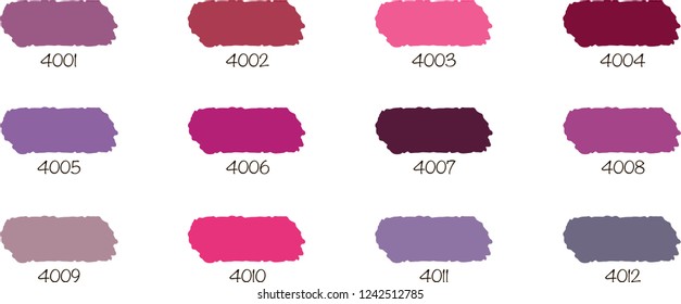 Classic colors samples. Violet hues