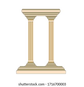 klassische Säule einzeln Architektur antike