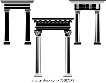 Classic column stencil set
