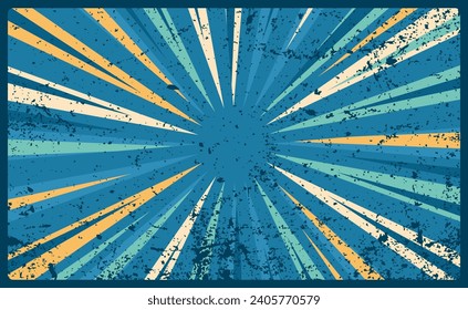 Classic comic retro background with grunge effect