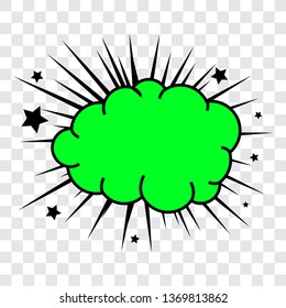 Classic comics book speech stickers set with cloud bubbles, explosion stars, pop-art dot patterns. Vector illustration EPS 10.