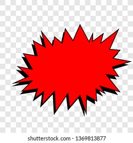 Classic comics book speech stickers set with cloud bubbles, explosion stars, pop-art dot patterns. Vector illustration EPS 10.