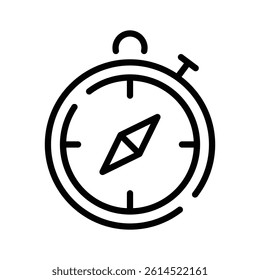 A classic compass icon representing navigation and direction.