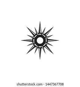 Classic compass logo design vector template