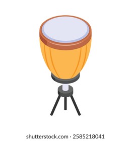 Classic conga drum for Latin music and percussion beats.