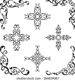 Classic corner set is on white