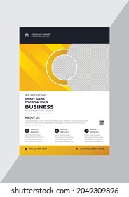 Classic corporate business agency flyer design template