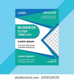 Classic corporate business agency flyer design template