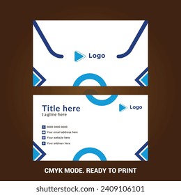 Classic corporate identity template design with shapes elegant professional business card | Color of business card template impress clients and colleagues | Branding template editable company card