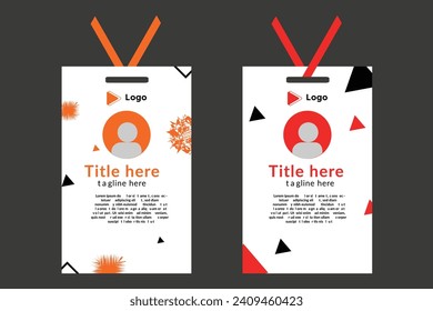 Classic corporate identity template design with shapes elegant professional business id cards | Abstract business id cards template concept | Branding template editable brand id cards with id card