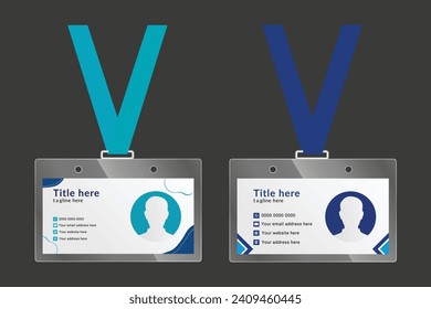 Classic corporate identity template design with shapes elegant professional business id cards | Abstract business id cards template concept | Branding template editable brand id cards with id card
