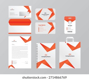 Diseño clásico de Plantilla de identidad corporativa. Maqueta de conjunto de papelería de negocios. Elegante gran conjunto de artículos de papelería de negocios. Identidad de marca. Plantilla estacionaria Corporativa. Listo para imprimir.